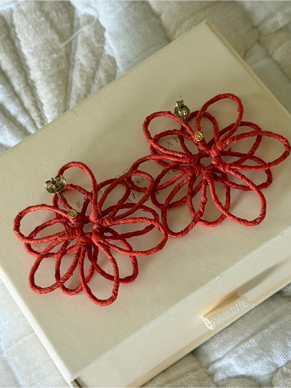 Sezane Cassandre Earrings Coral - Size TU - Picture 2 of 7